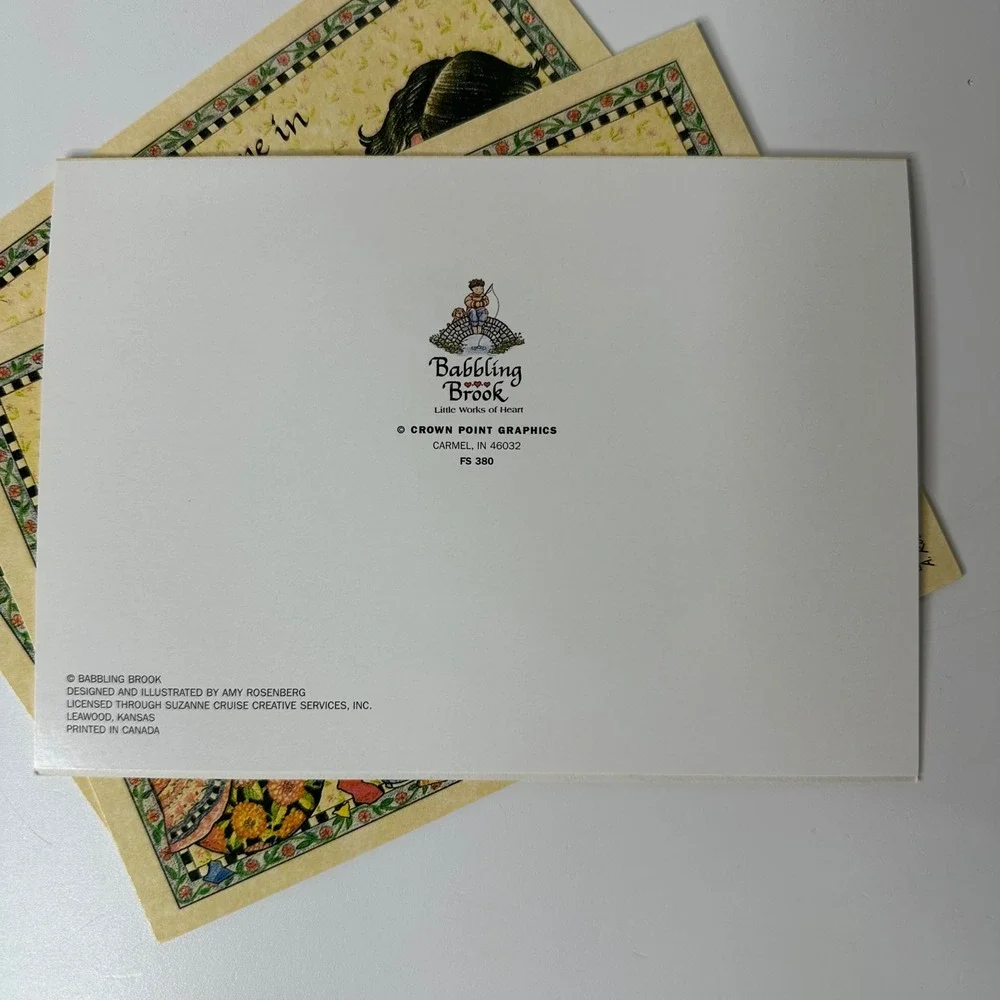 Daily Blessings 11 Blank Friendship Cards Envelopes Amy Rosenberg Babbling Brook